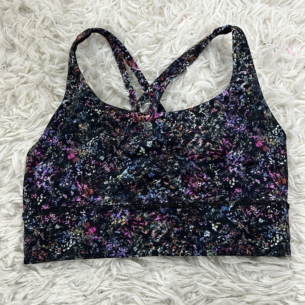 Lululemon Energy Longline Bra *Medium Support, B–D Cups Floral Spray Multi